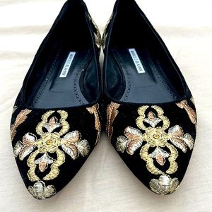 MANOLO BLAHNIK flat shoes size 39 1/2 good condition!
